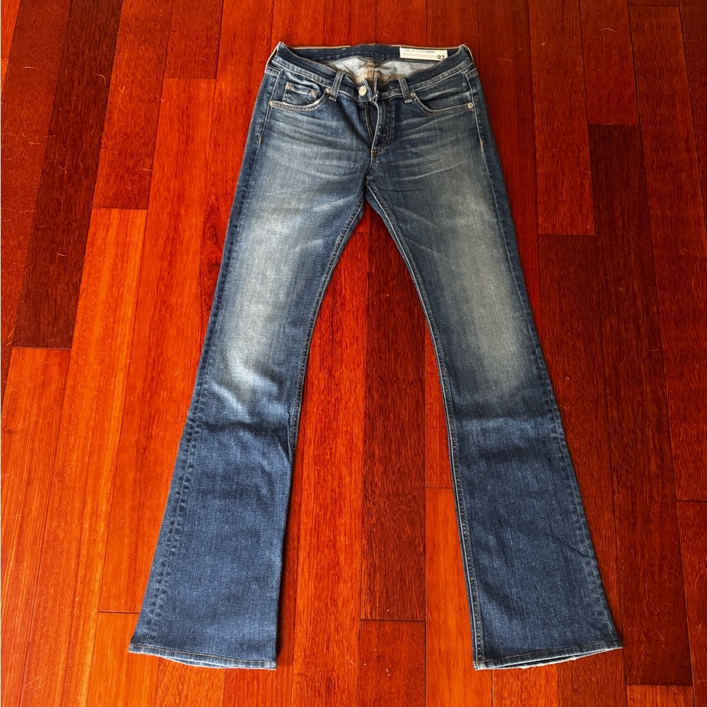 rag & bone Flare Jeans in Classic Blue